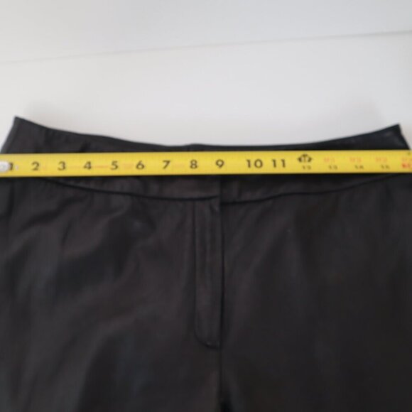 Laura Leigh Ltd VINTAGE Women's Black Leather Pants| Sz 8 |High Wasted | 80s 90s - Picture 3 of 9